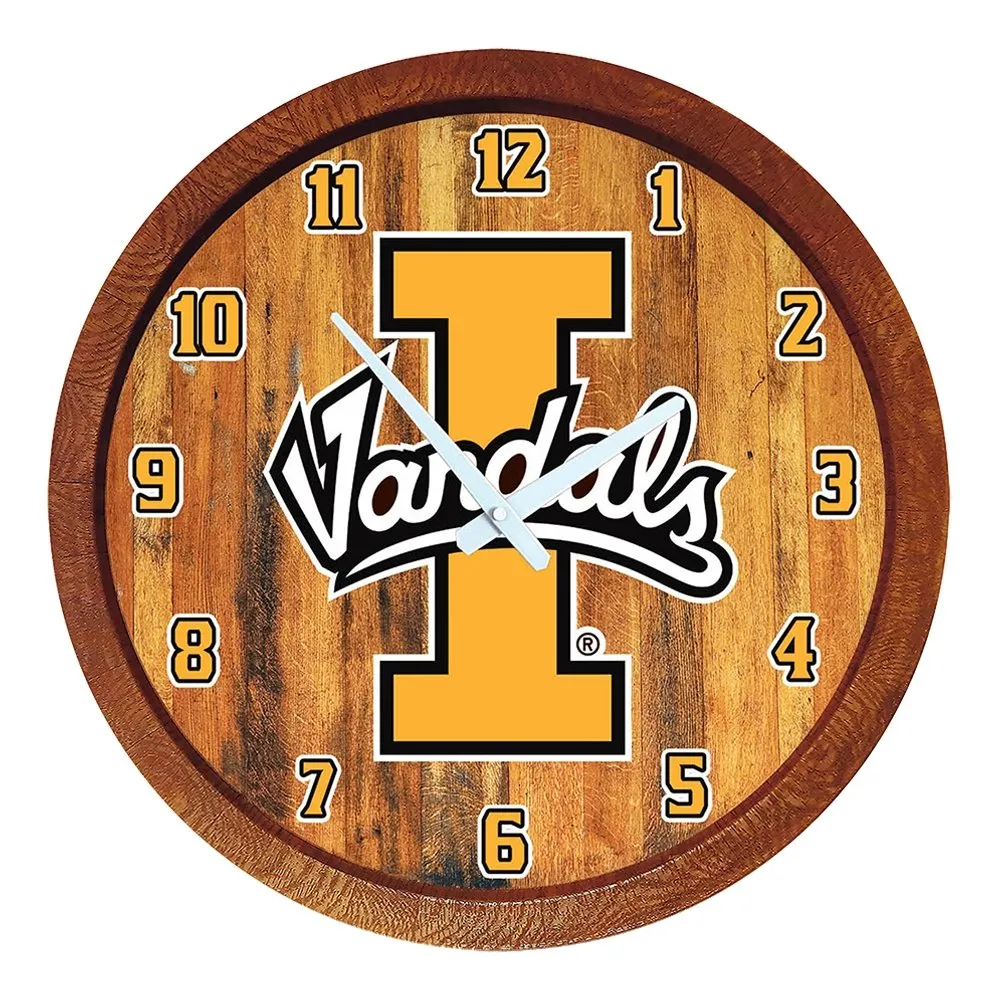 Idaho Vandals: "Faux" Barrel Top Wall Clock