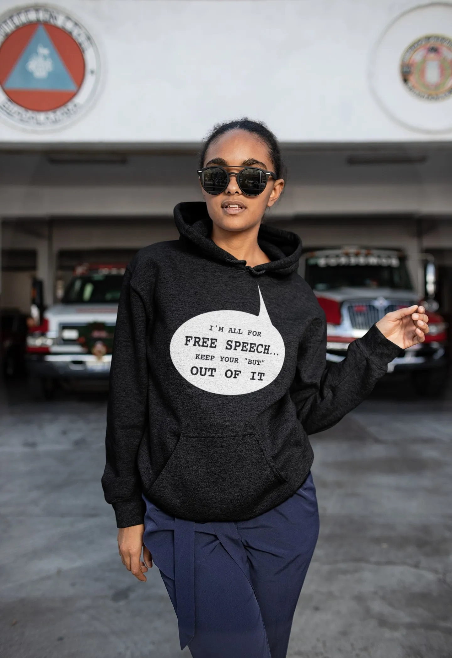 I'm All for Free Speech Light Hoodie
