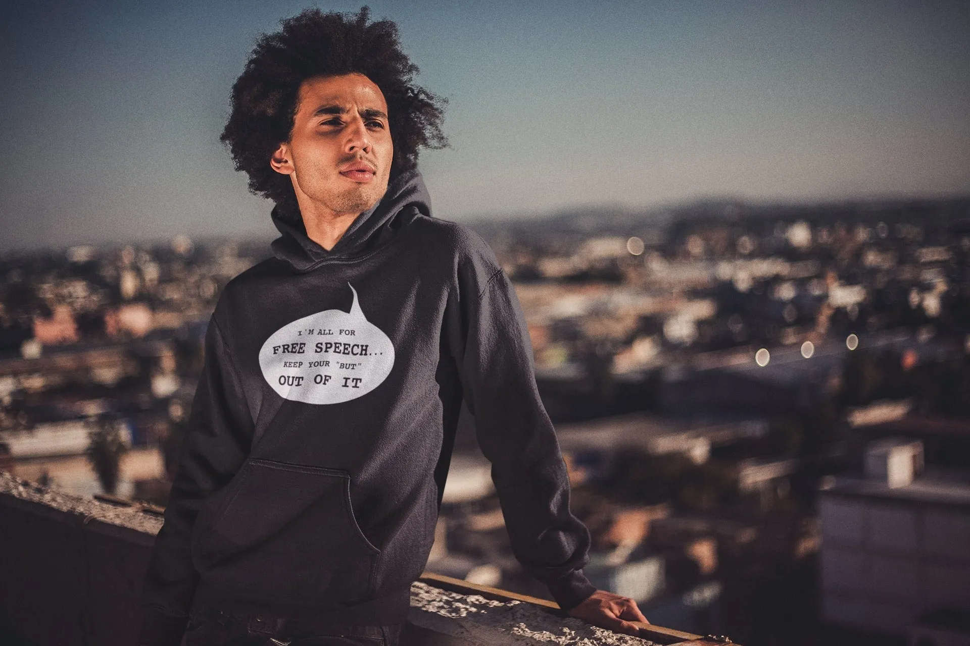I'm All for Free Speech Light Hoodie
