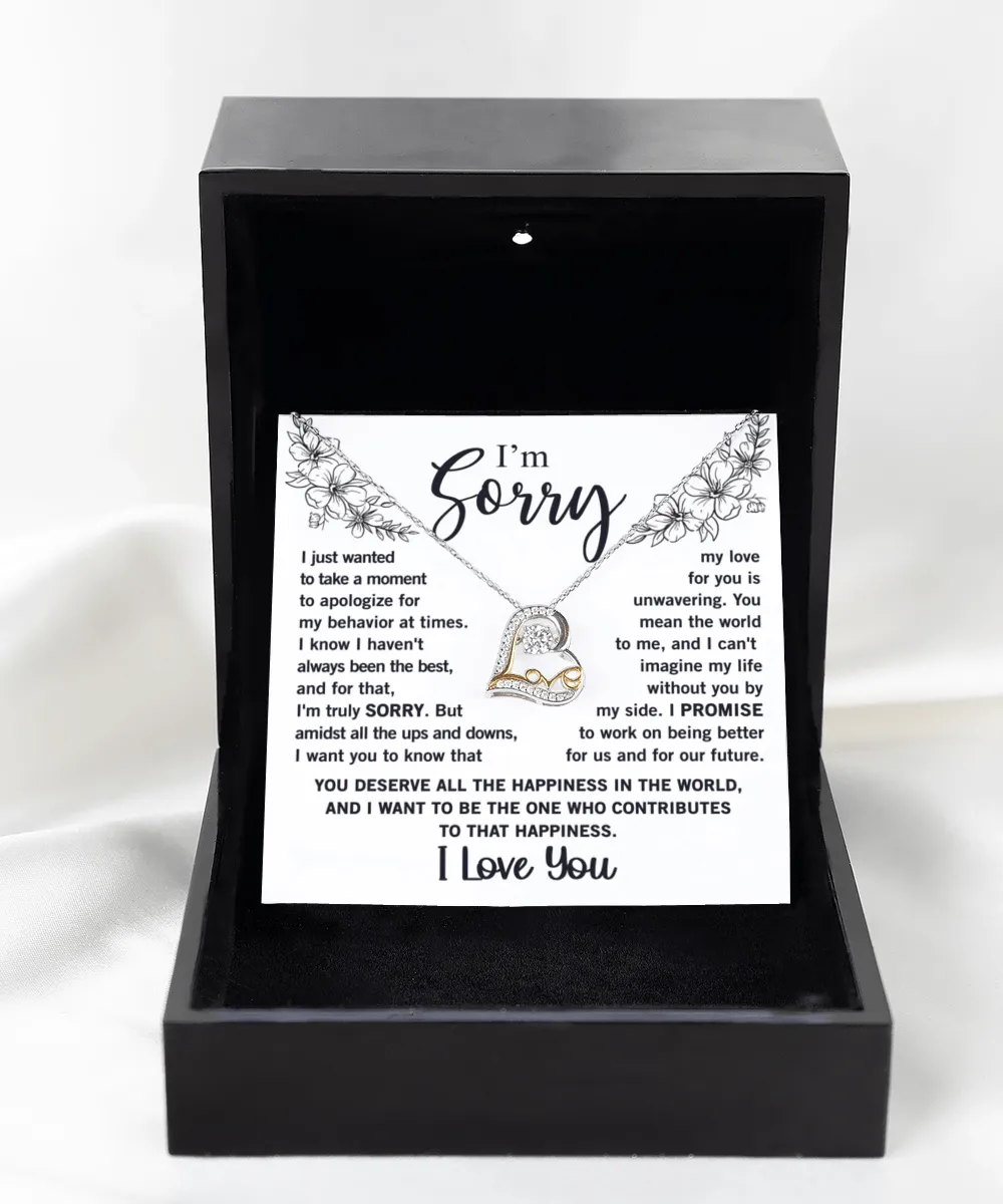 I'm Sorry, I Love You Love Dancing Necklace