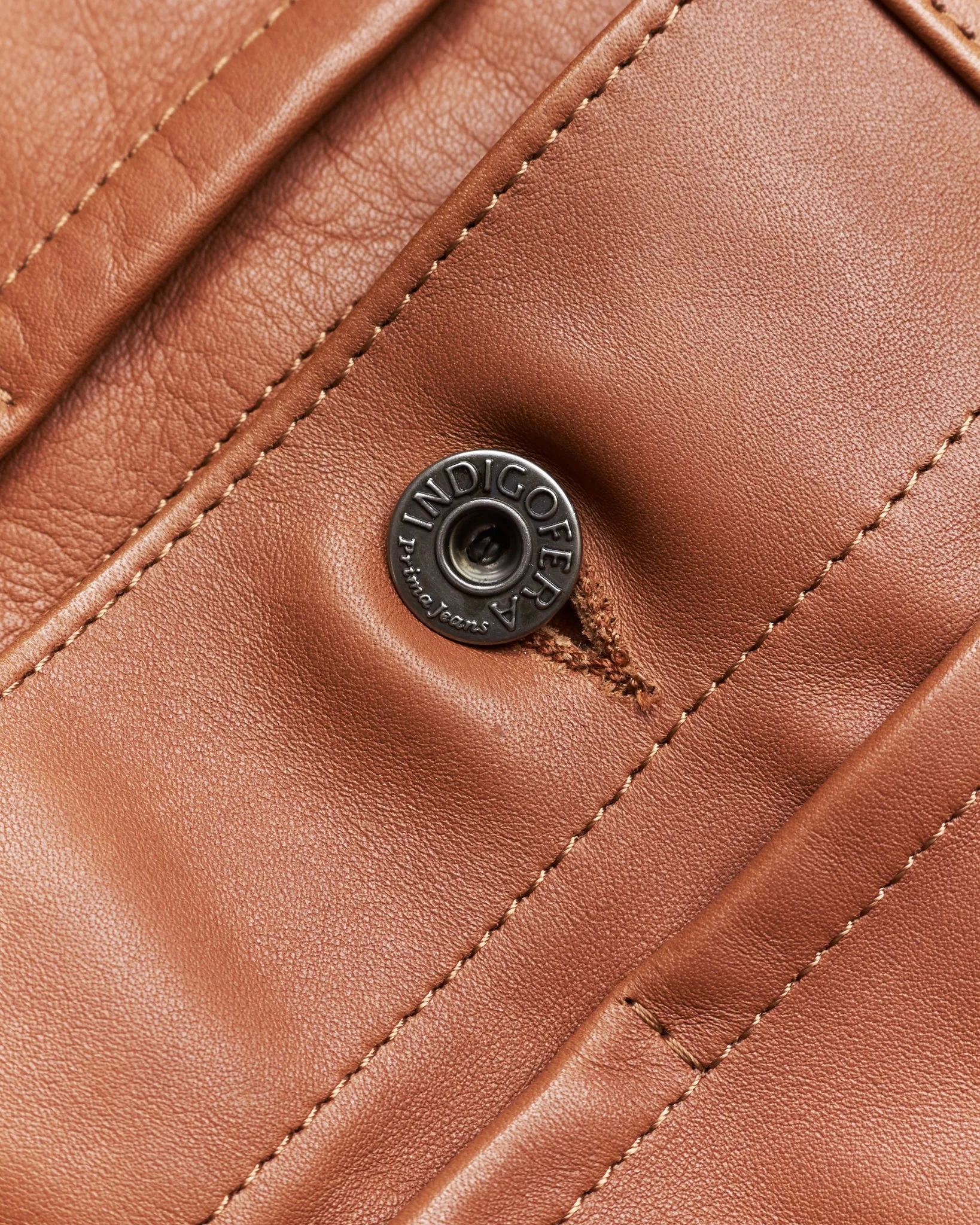 Indigofera Grant Jacket Cognac Leather