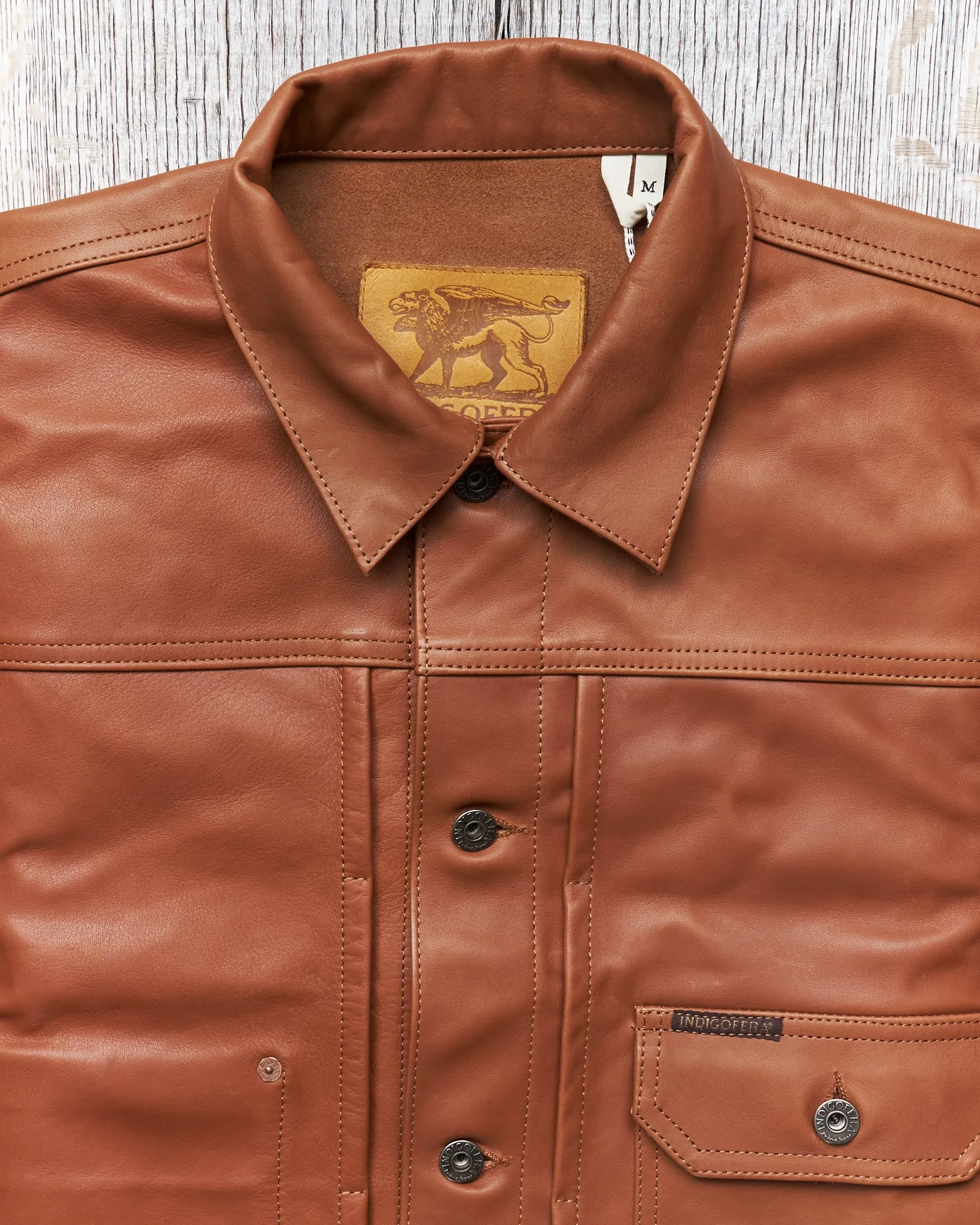 Indigofera Grant Jacket Cognac Leather