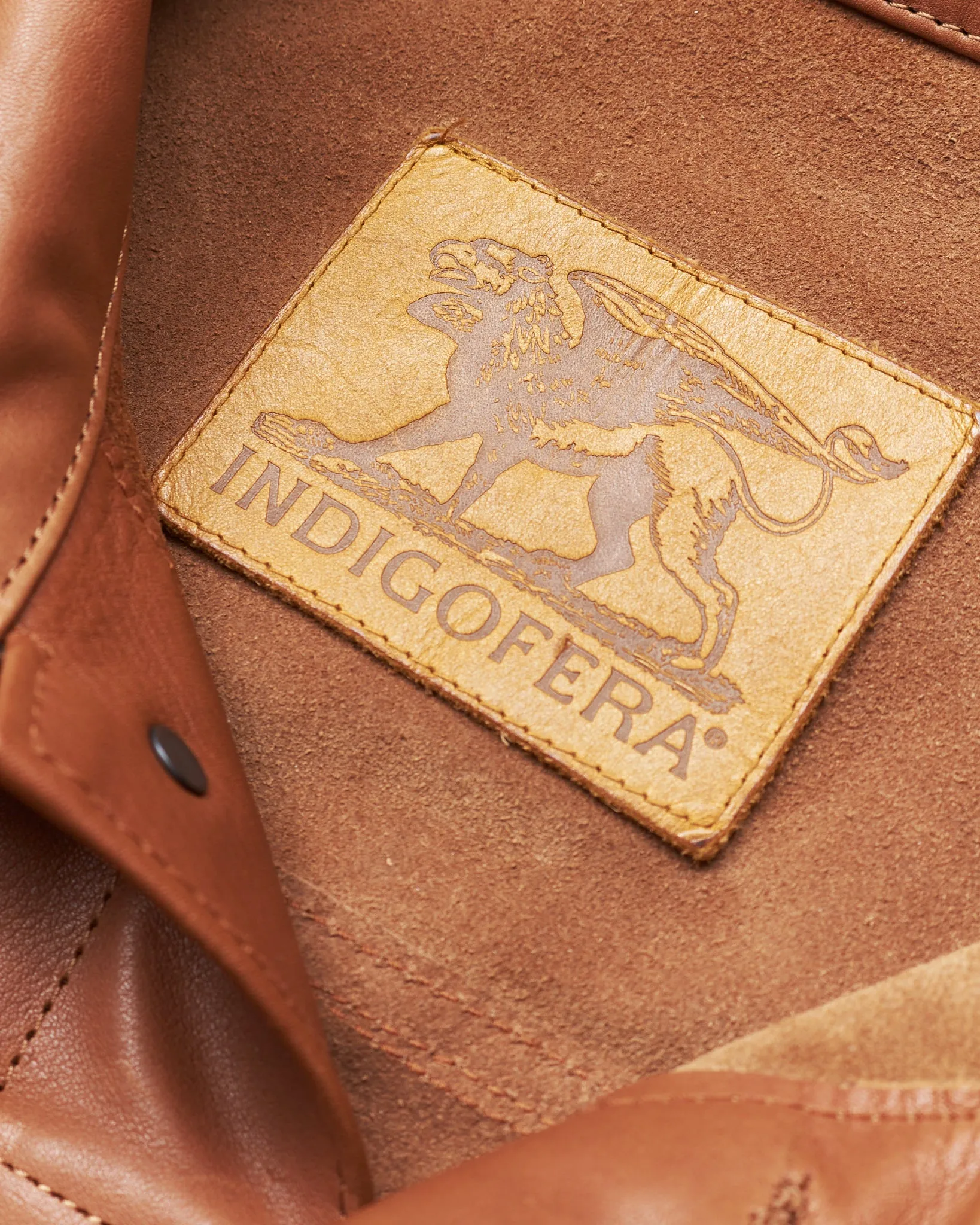 Indigofera Grant Jacket Cognac Leather