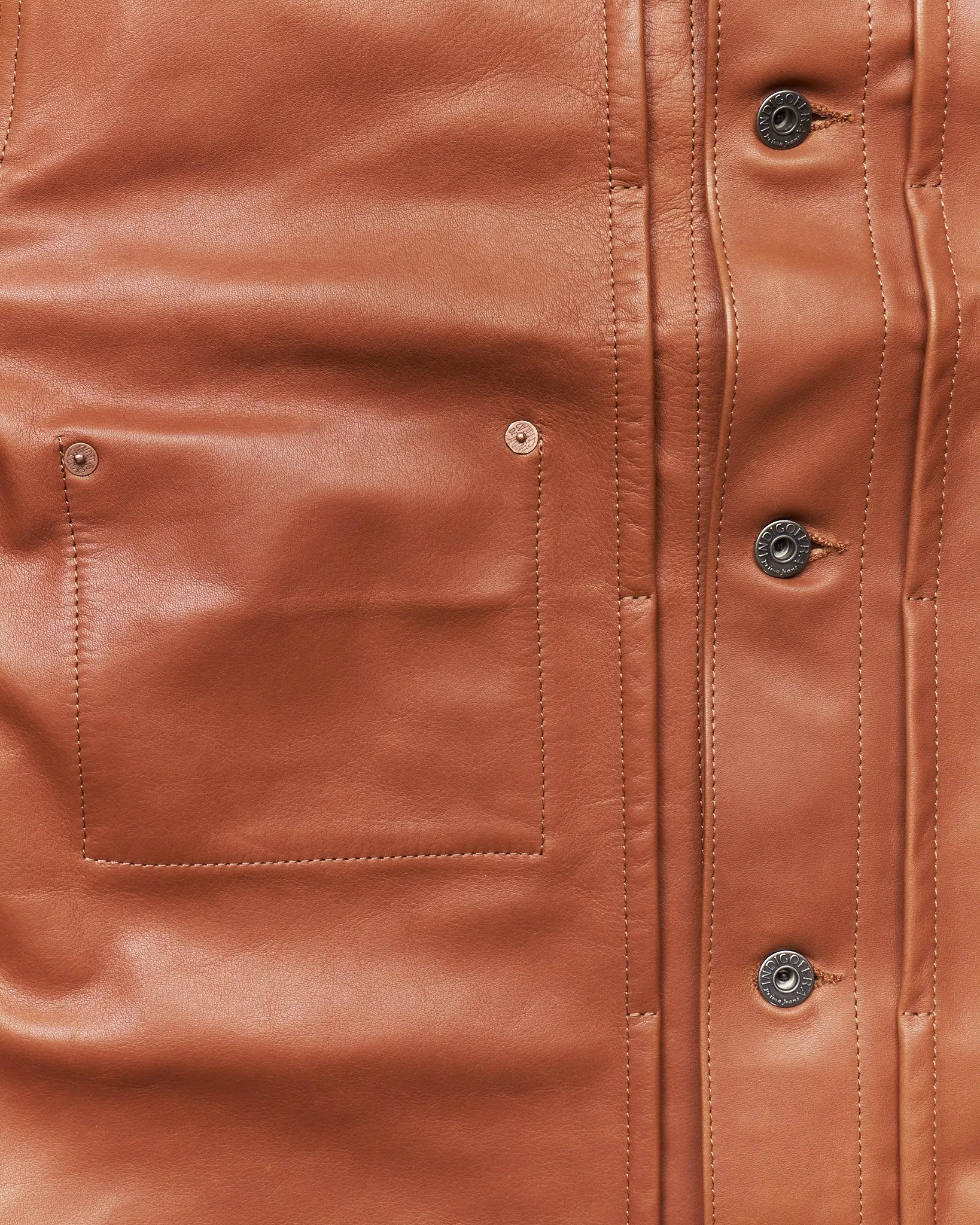 Indigofera Grant Jacket Cognac Leather
