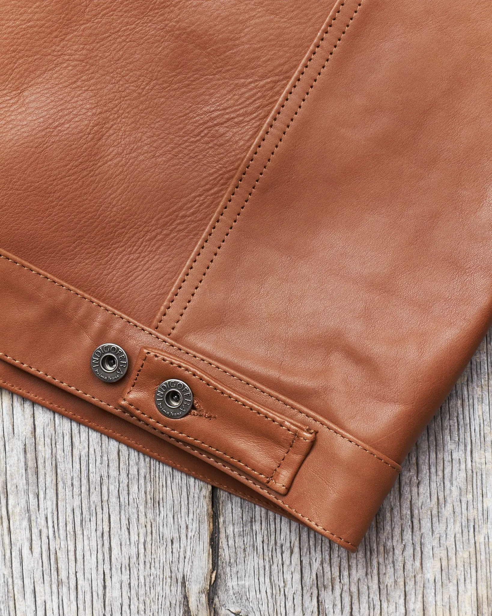 Indigofera Grant Jacket Cognac Leather