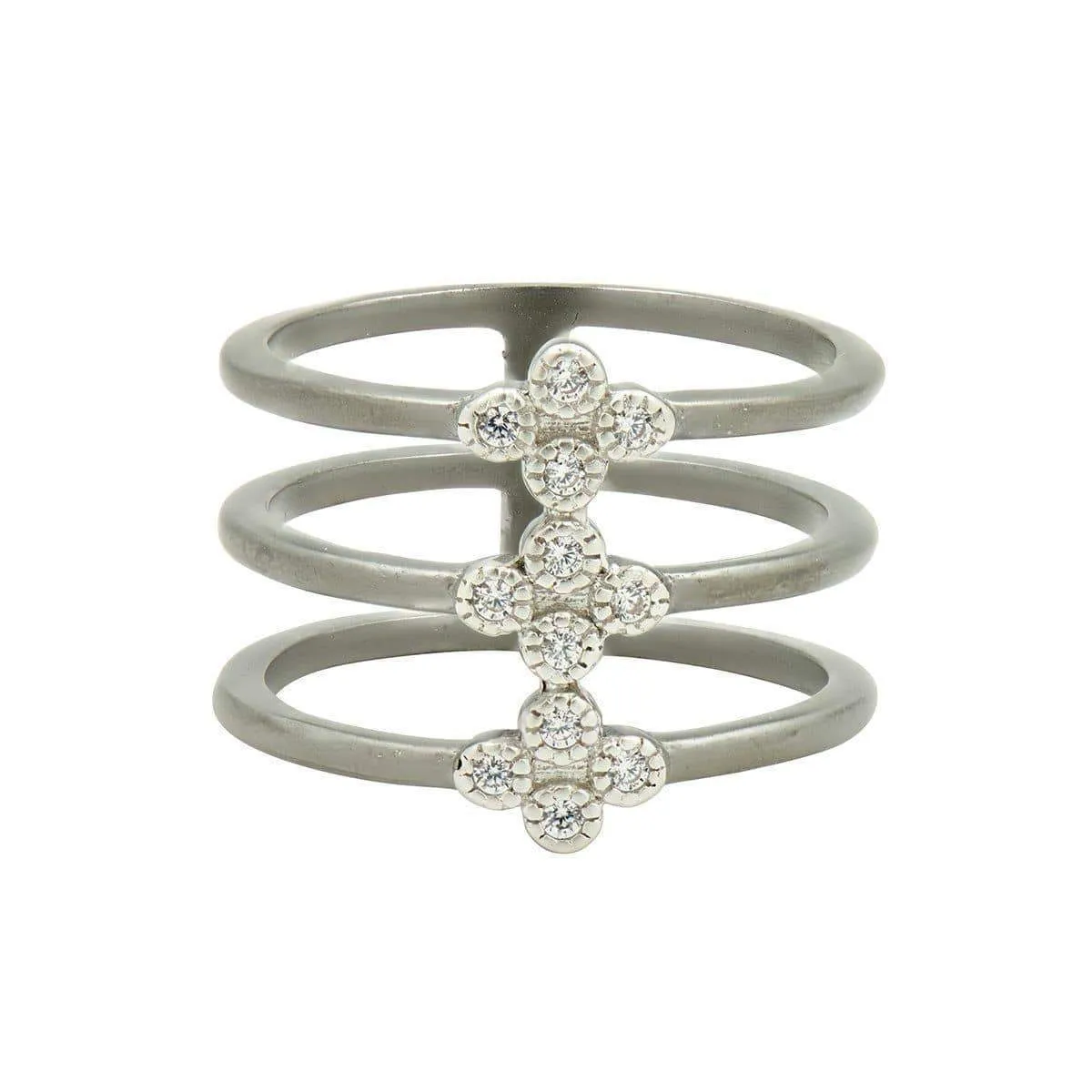 Industrial Finish Caged Ring | Size 8