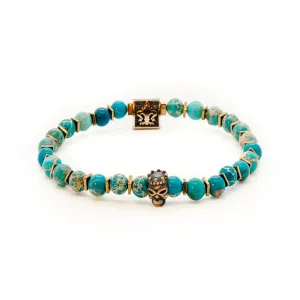 Inner Harmony Skull Men Beaded Bracelet