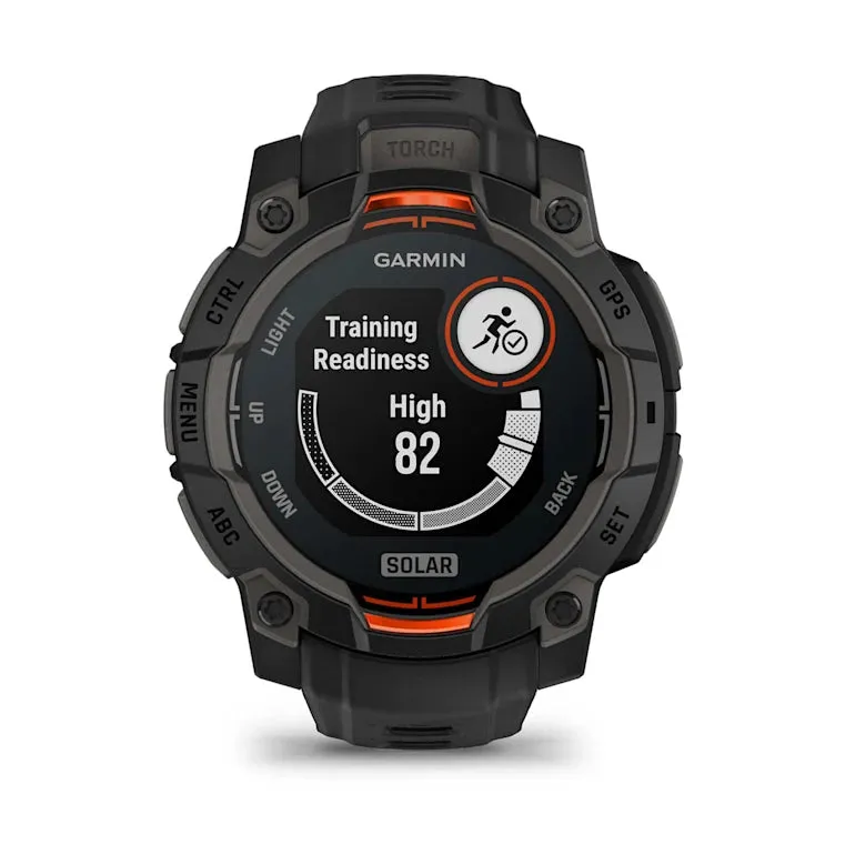 Instinct® 3 – 45 mm, Solar - Black with Black Band
