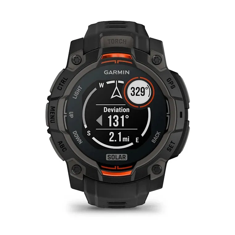 Instinct® 3 – 45 mm, Solar - Black with Black Band