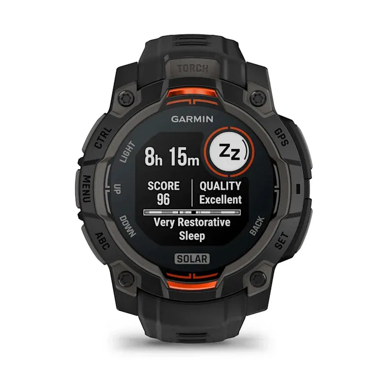 Instinct® 3 – 45 mm, Solar - Black with Black Band