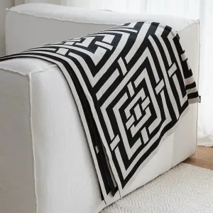 Intertwined Square Luxury Throw Blanket
