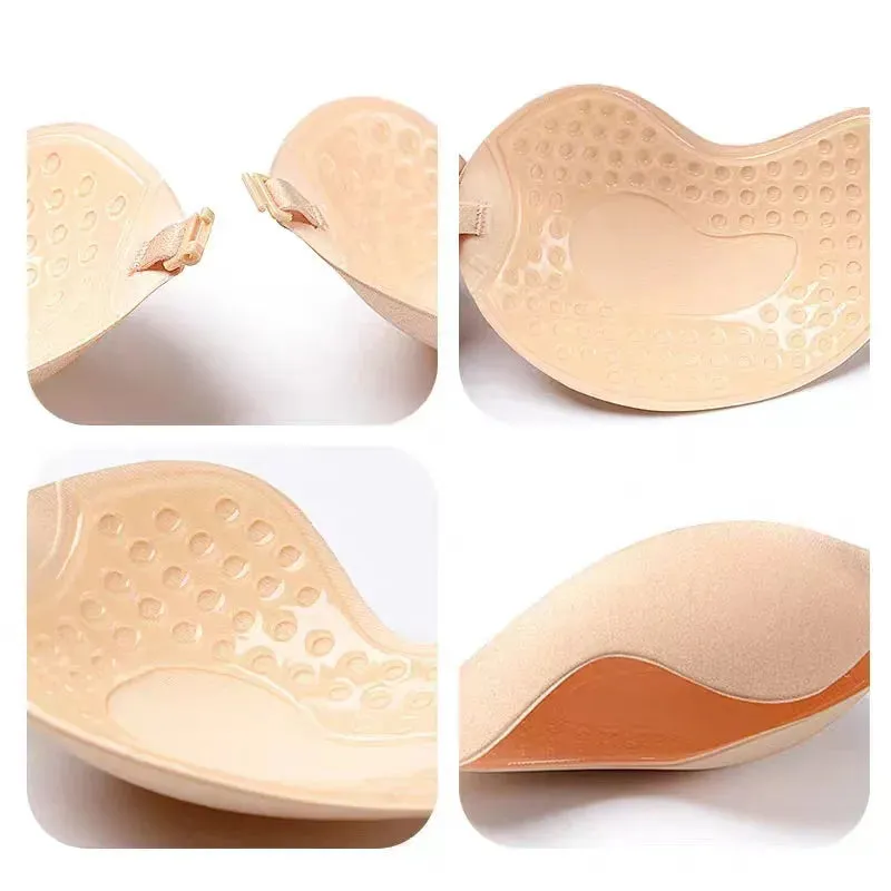 Invisible Silicone Nubra Breast Patch - Hypoallergenic Mango Cup Bra for Women, Non-Falling Off & Thin Design