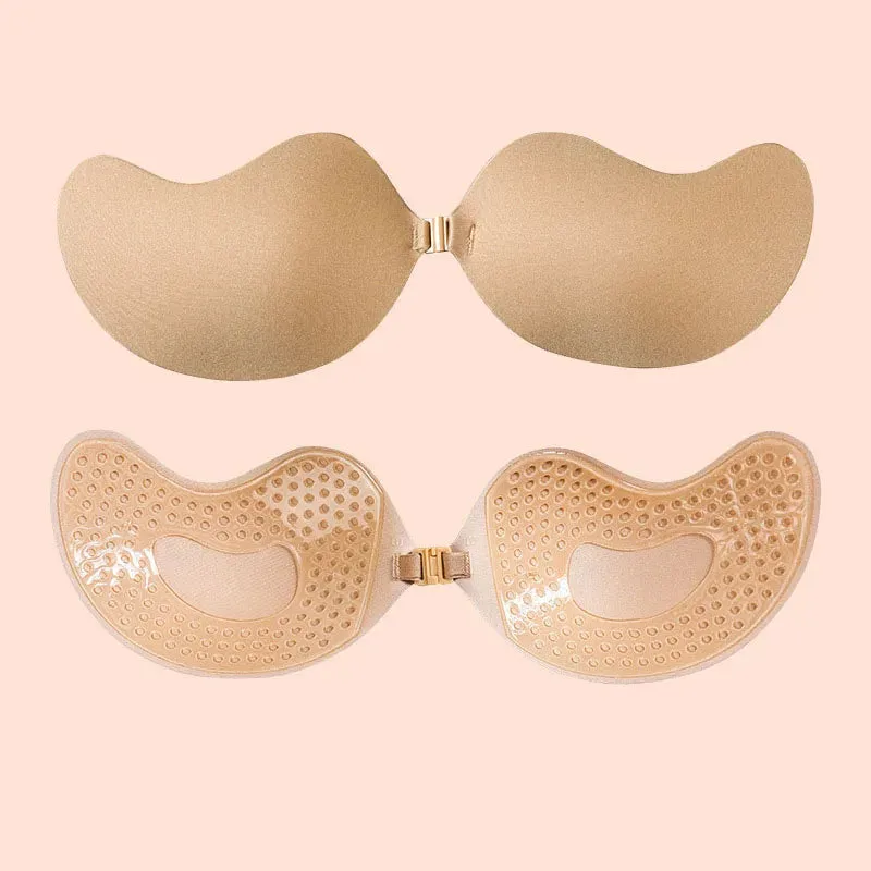 Invisible Silicone Nubra Breast Patch - Hypoallergenic Mango Cup Bra for Women, Non-Falling Off & Thin Design