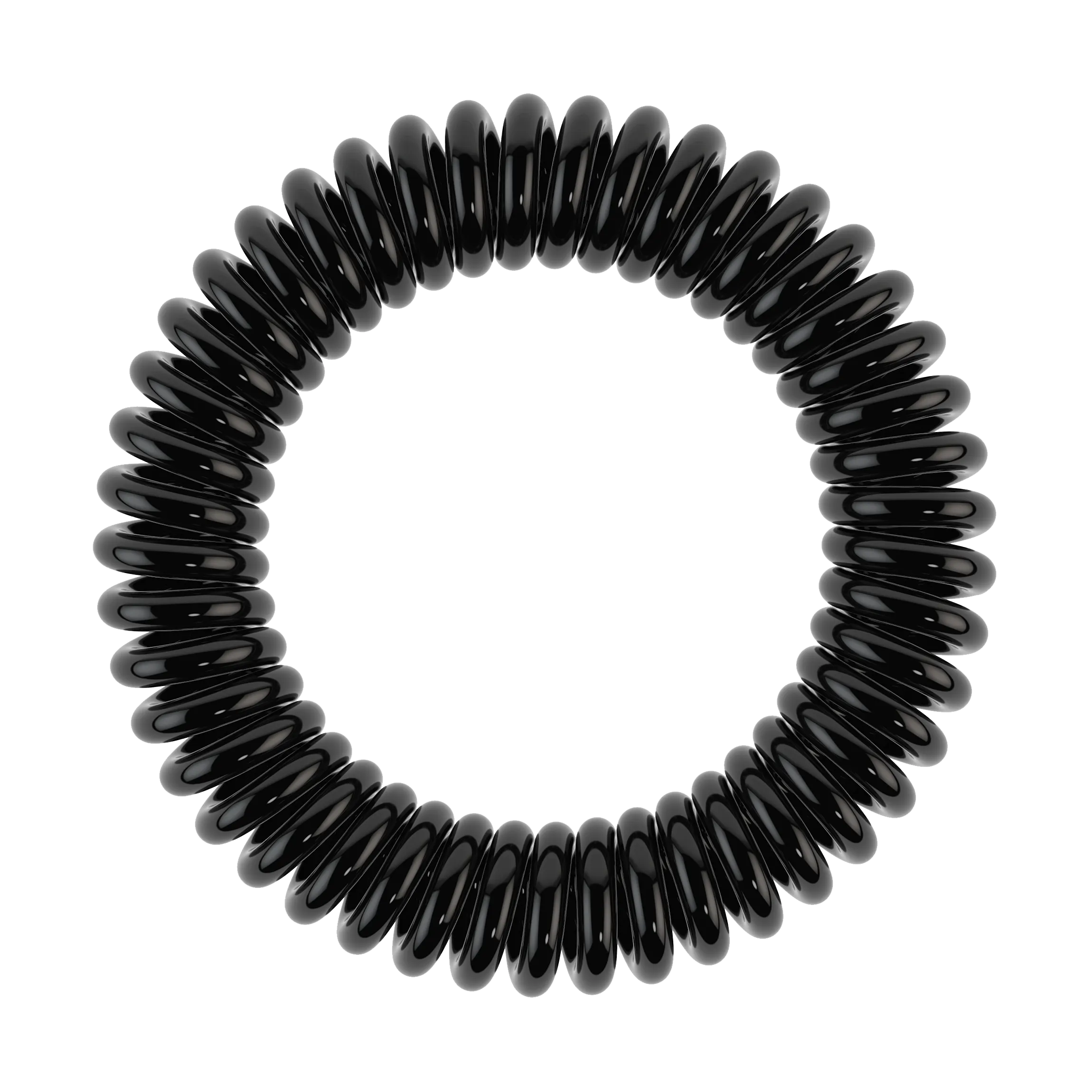 INVISIBOBBLE Original True Black Hair Ties, 3 Pack - Traceless, Strong Hold, Waterproof - Suitable for All Hair Types