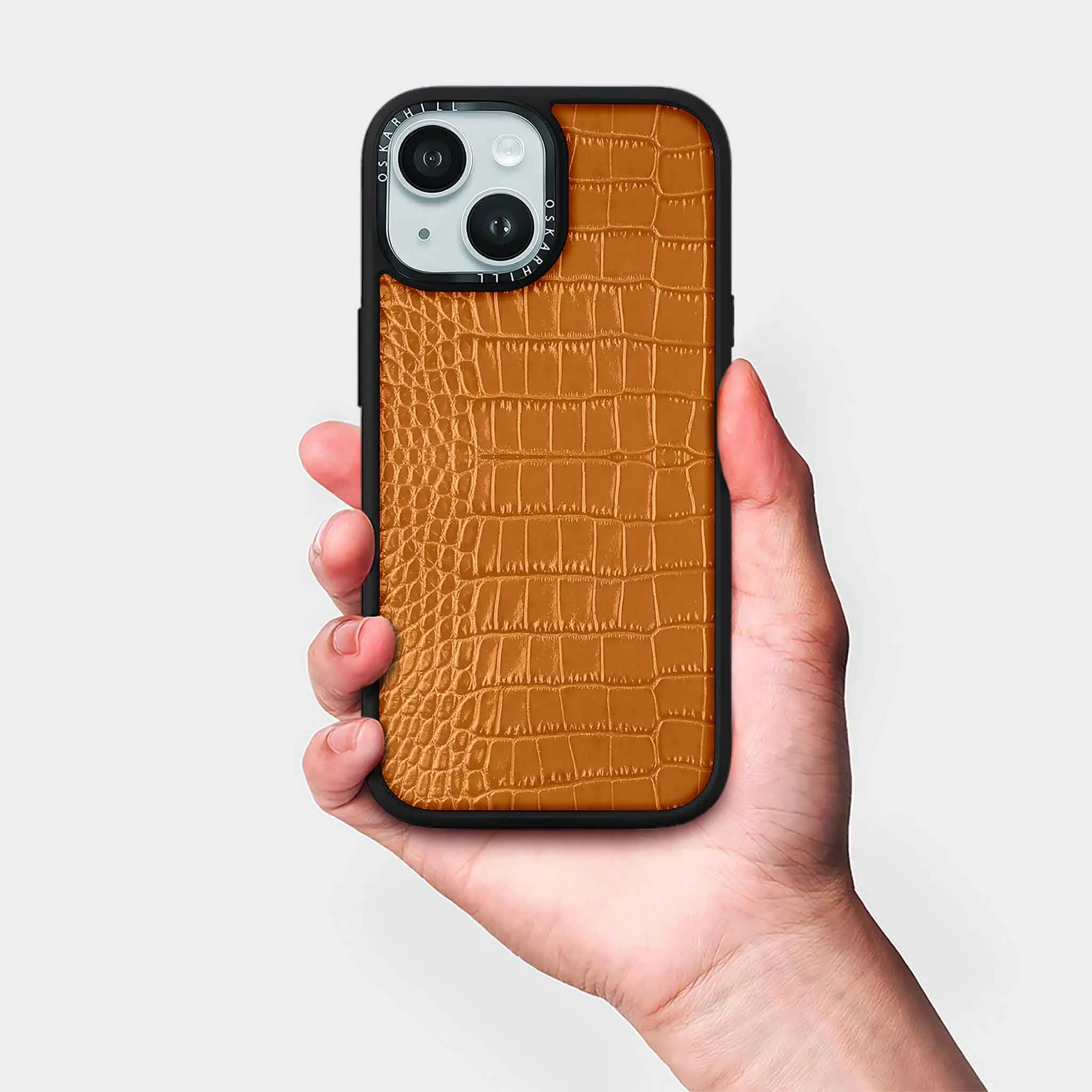 iPhone 13 Case Elite Alligator — Ruddy Brown