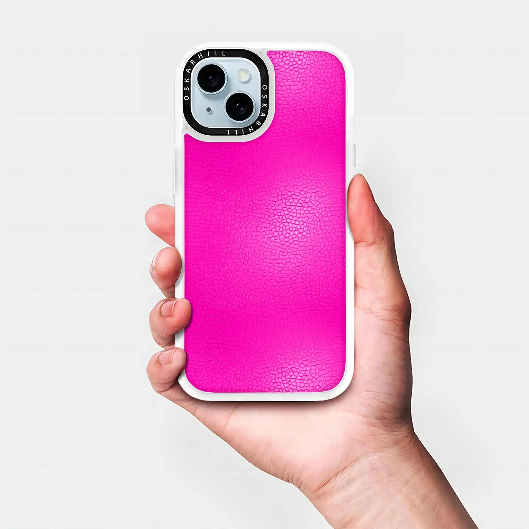 iPhone 14 Plus Case Classic Leather — Shocking Pink