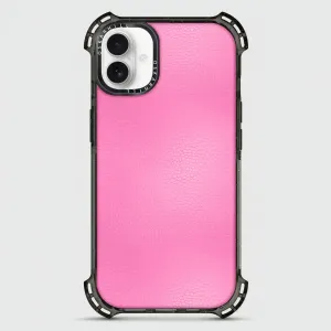 iPhone 16 Case Bounce Leather — Persian Pink