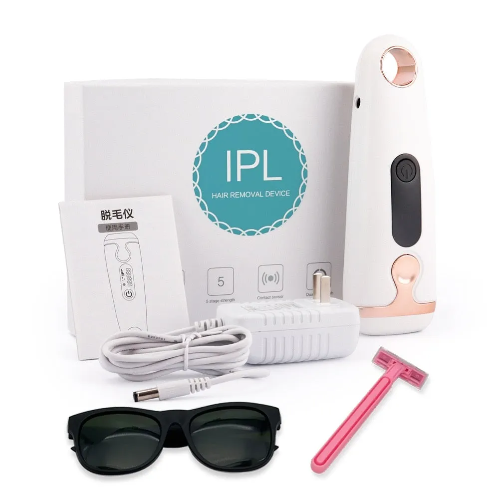 IPL laser hair removal handset permanent painless for whole body home use
