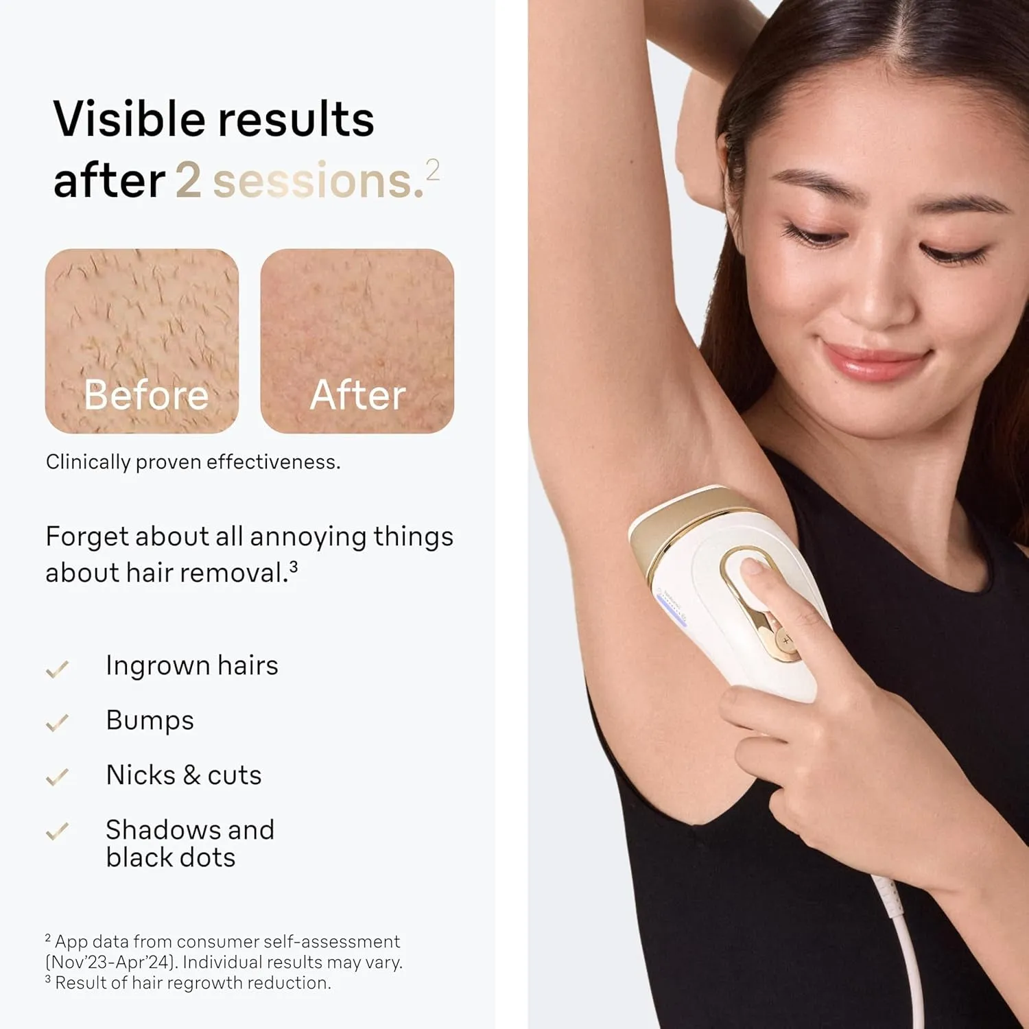 IPL Silk·Expert, at Home Laser Hair Removal, Pro 5 PL5347 Latest Generation IPL, Holiday Gifts for Women and Men, Hair Removal System with Wide Head and Two Precision Heads