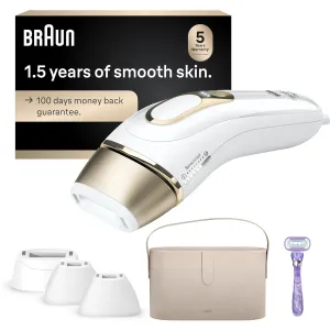 IPL Silk·Expert, at Home Laser Hair Removal, Pro 5 PL5347 Latest Generation IPL, Holiday Gifts for Women and Men, Hair Removal System with Wide Head and Two Precision Heads