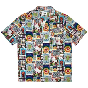 Iran Vintage Stamp Vacation Shirt - Multi
