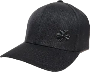 Irish Cap Gothic Clover Fls Blackout