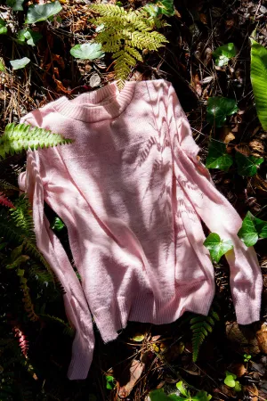 Isla Baby Alpaca Sweater In Rose Quartz