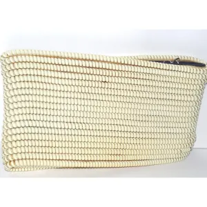 Ivory Telephone Cord Clutch Purse
