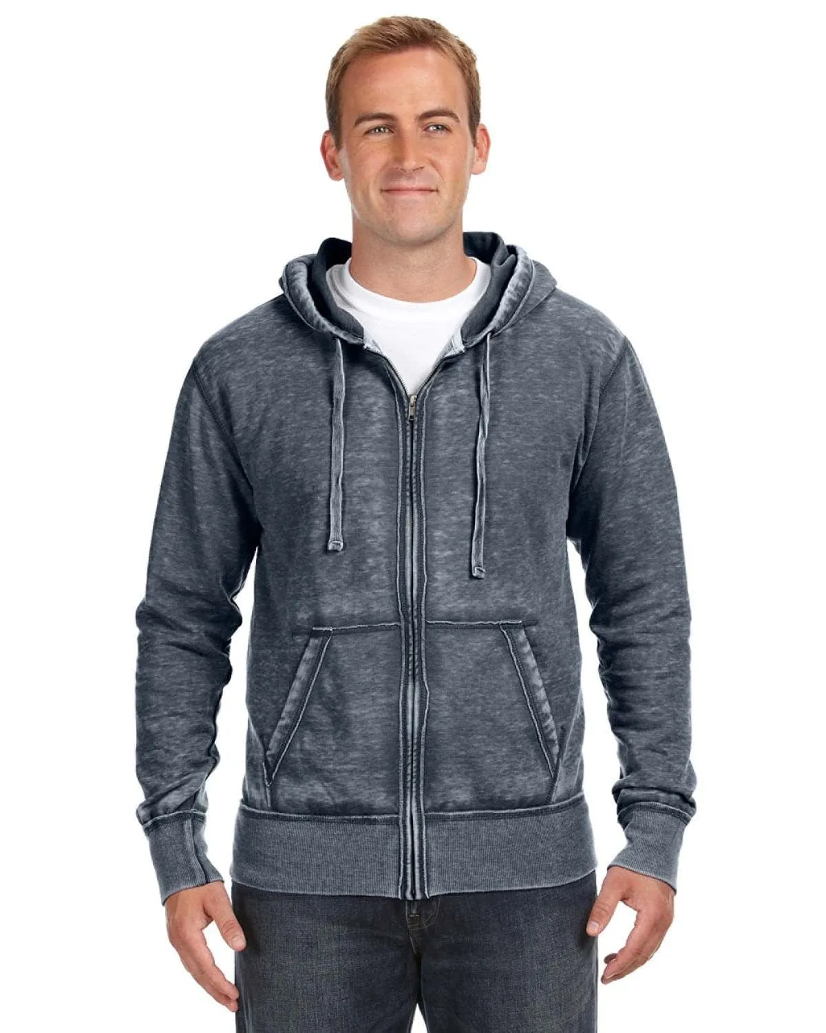 J America Vintage Zen Full-Zip Fleece Hoodie