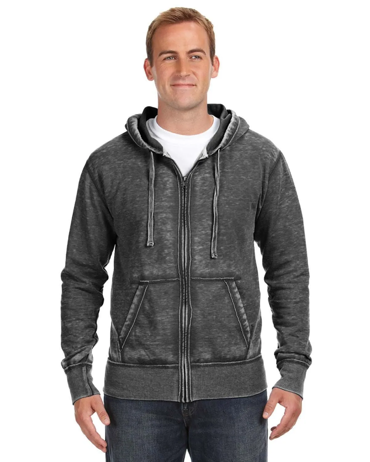 J America Vintage Zen Full-Zip Fleece Hoodie