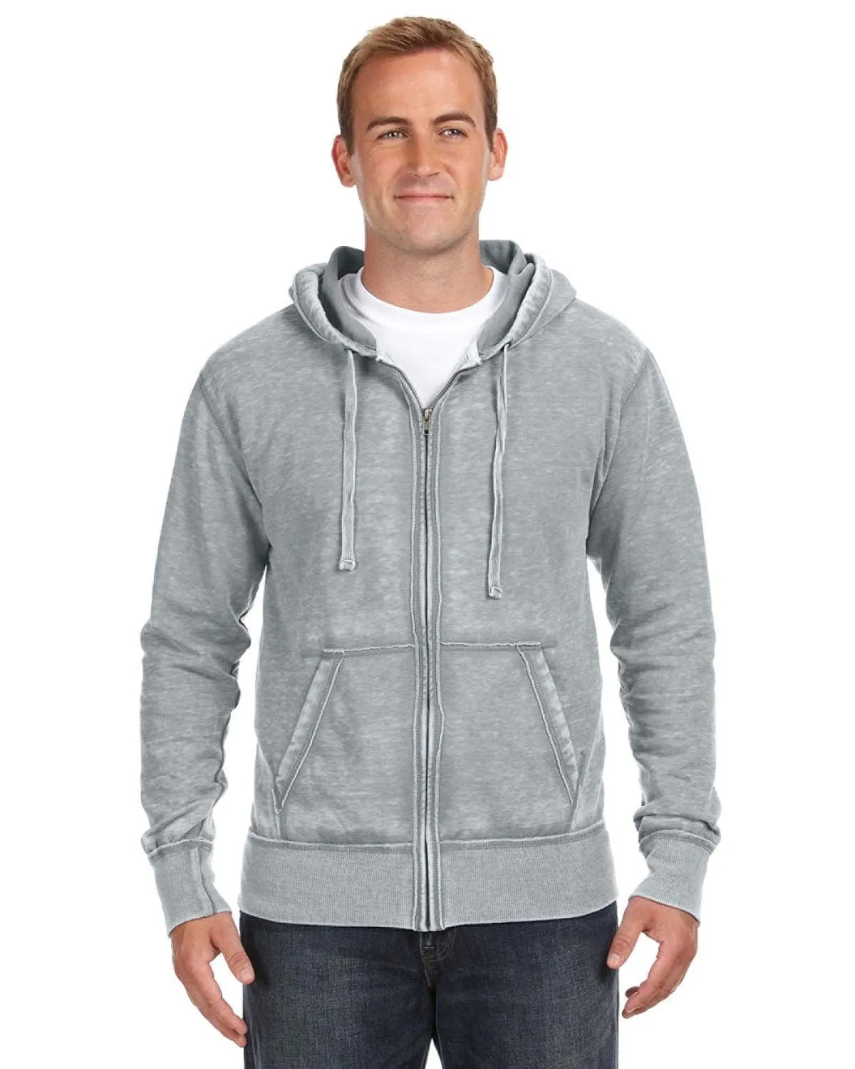 J America Vintage Zen Full-Zip Fleece Hoodie