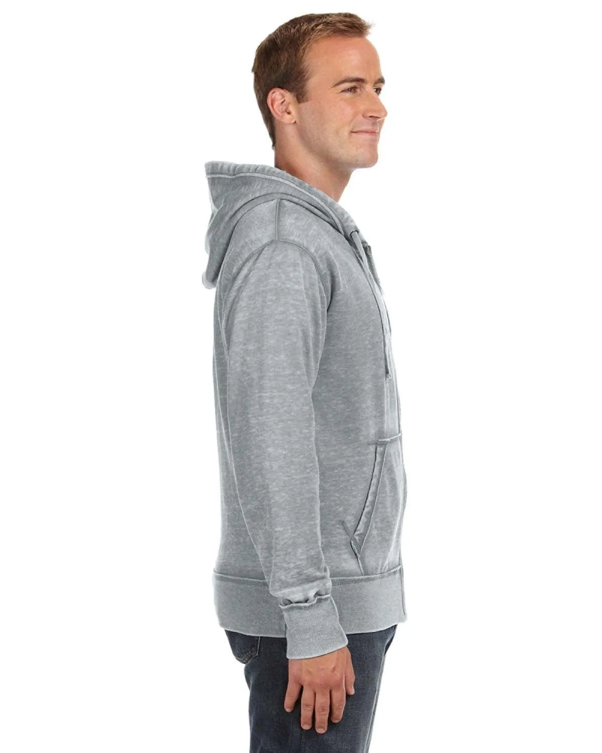 J America Vintage Zen Full-Zip Fleece Hoodie