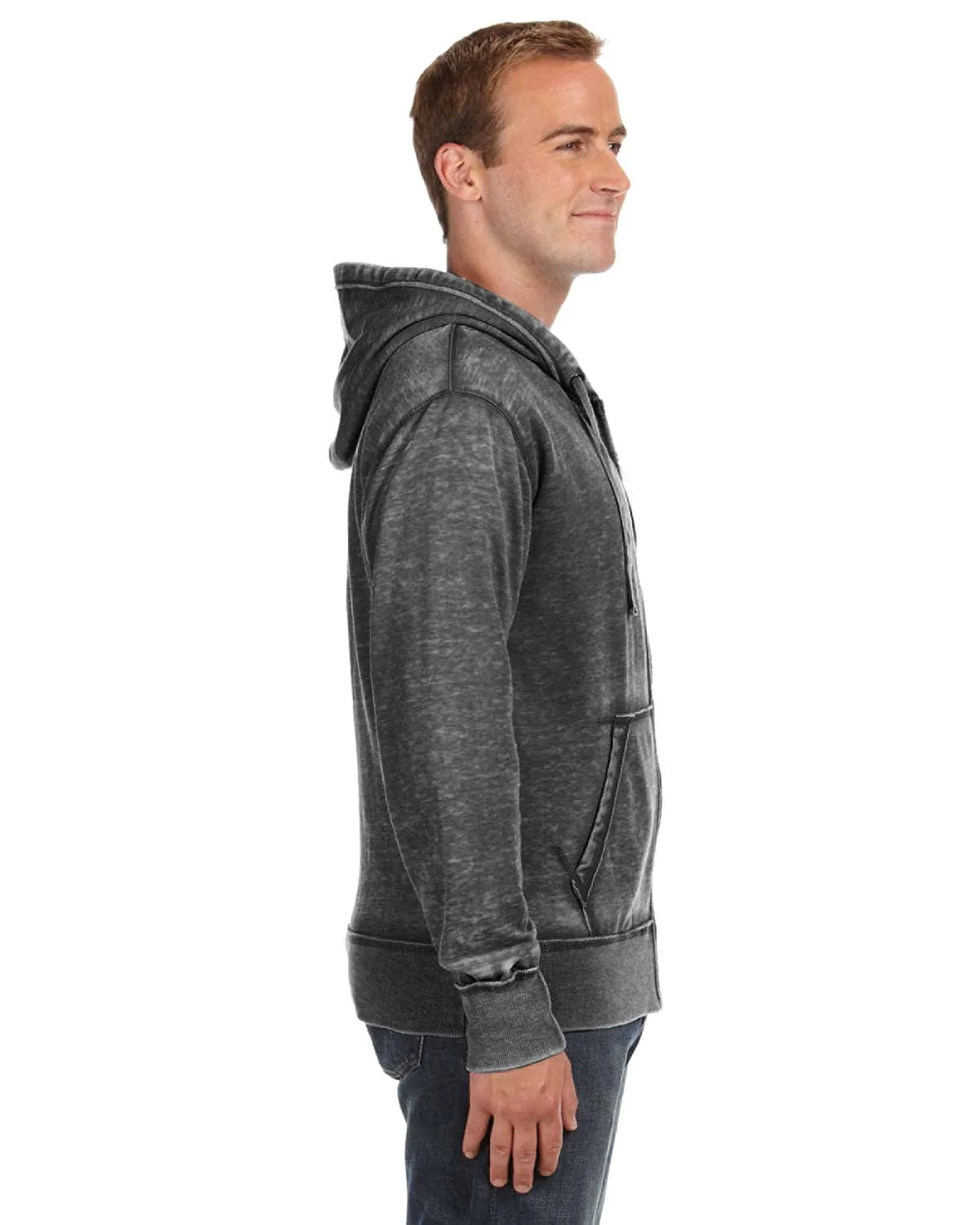 J America Vintage Zen Full-Zip Fleece Hoodie