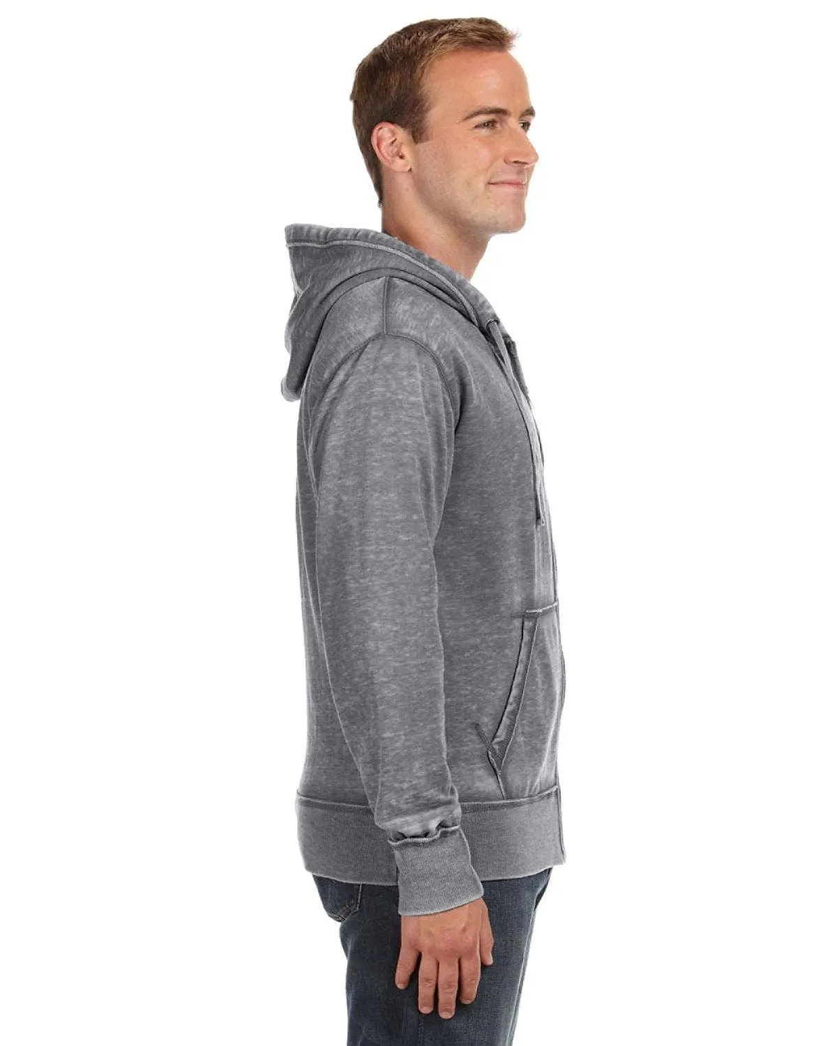 J America Vintage Zen Full-Zip Fleece Hoodie