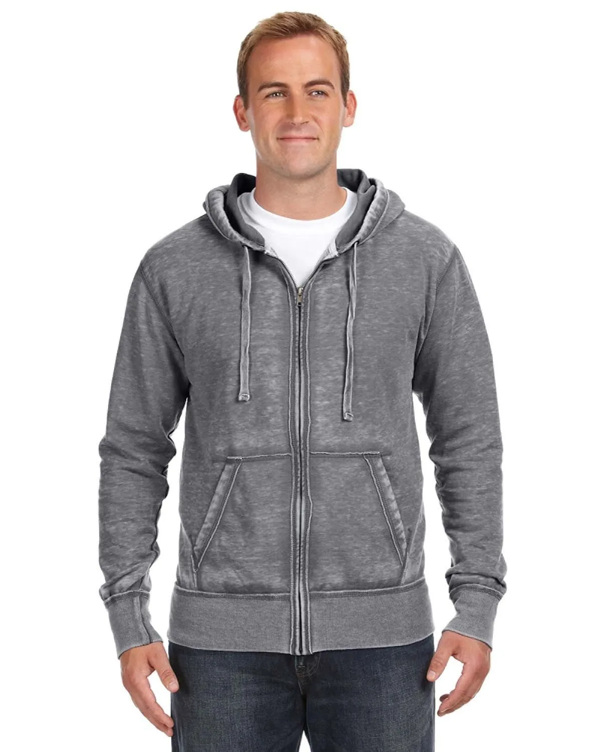 J America Vintage Zen Full-Zip Fleece Hoodie