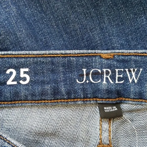 J. Crew 9&quot; Vintage Slim Straight Jean Womens Size 25 Giselle Wash NWT $128 BX766