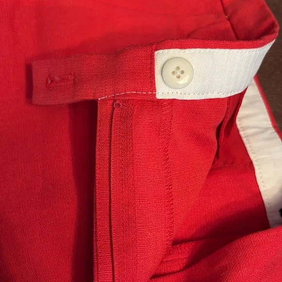 J. Crew Women’s 3&quot; suit short in textured linen blend red Size 12 NWT