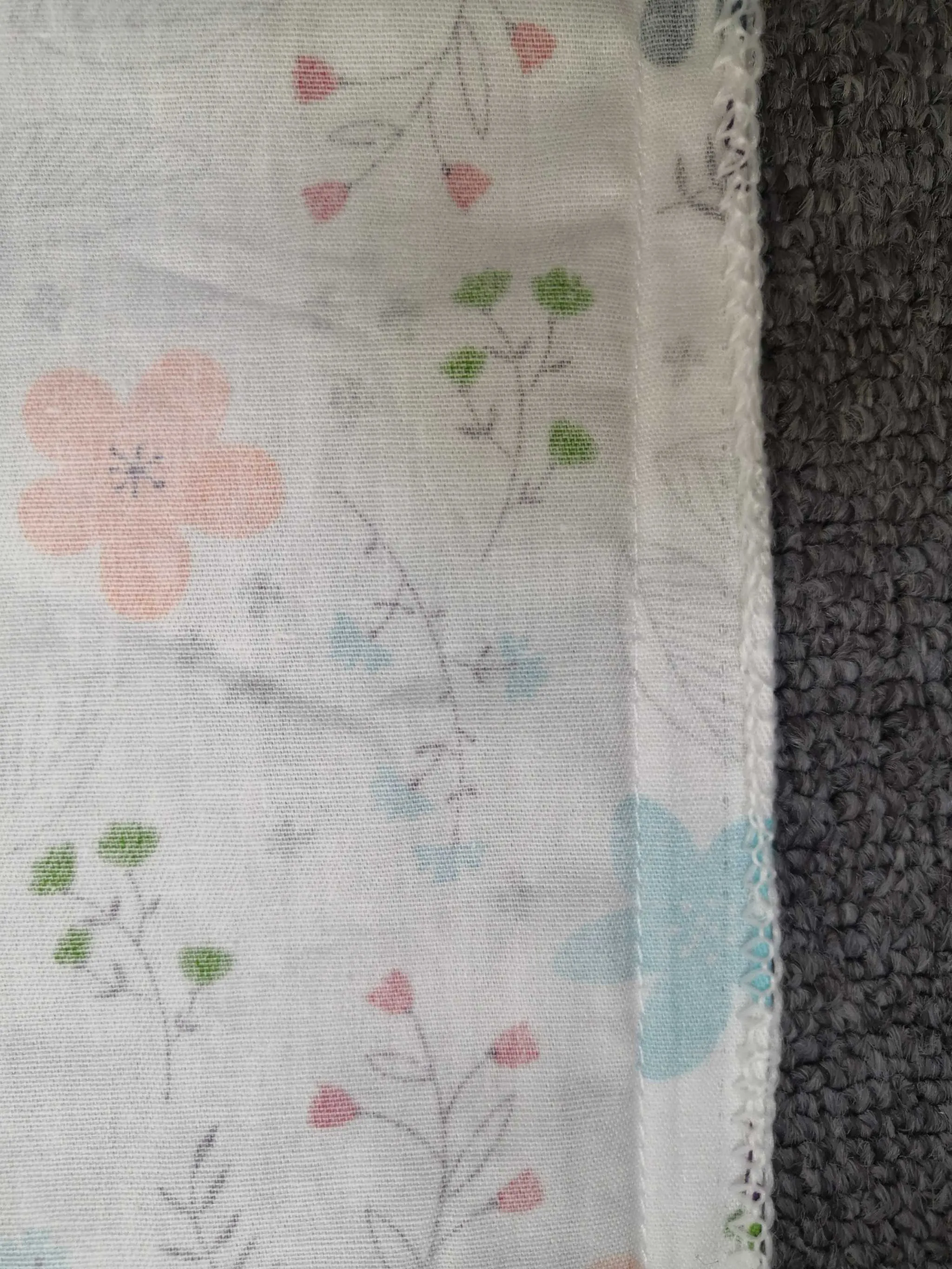 J Shaped Body Pillow and Sleeping Support - Peaches 'n' Daisies