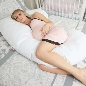 J Shaped Body Pillow and Sleeping Support - Peaches 'n' Daisies