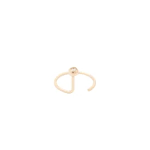 jack   g / diamond ear nut - single