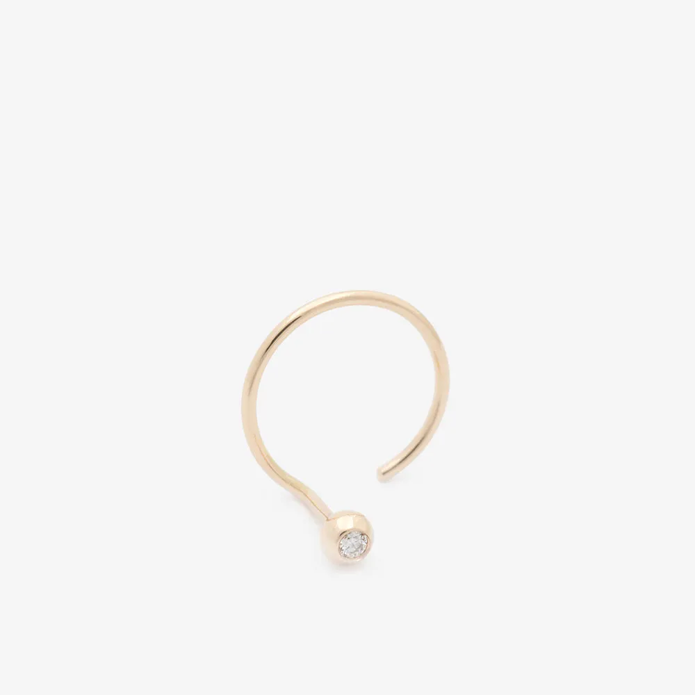 jack   g / diamond ear nut - single