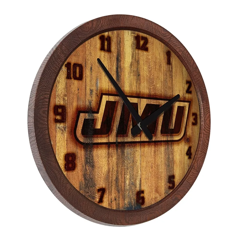 James Madison Dukes: Branded "Faux" Barrel Top Wall Clock