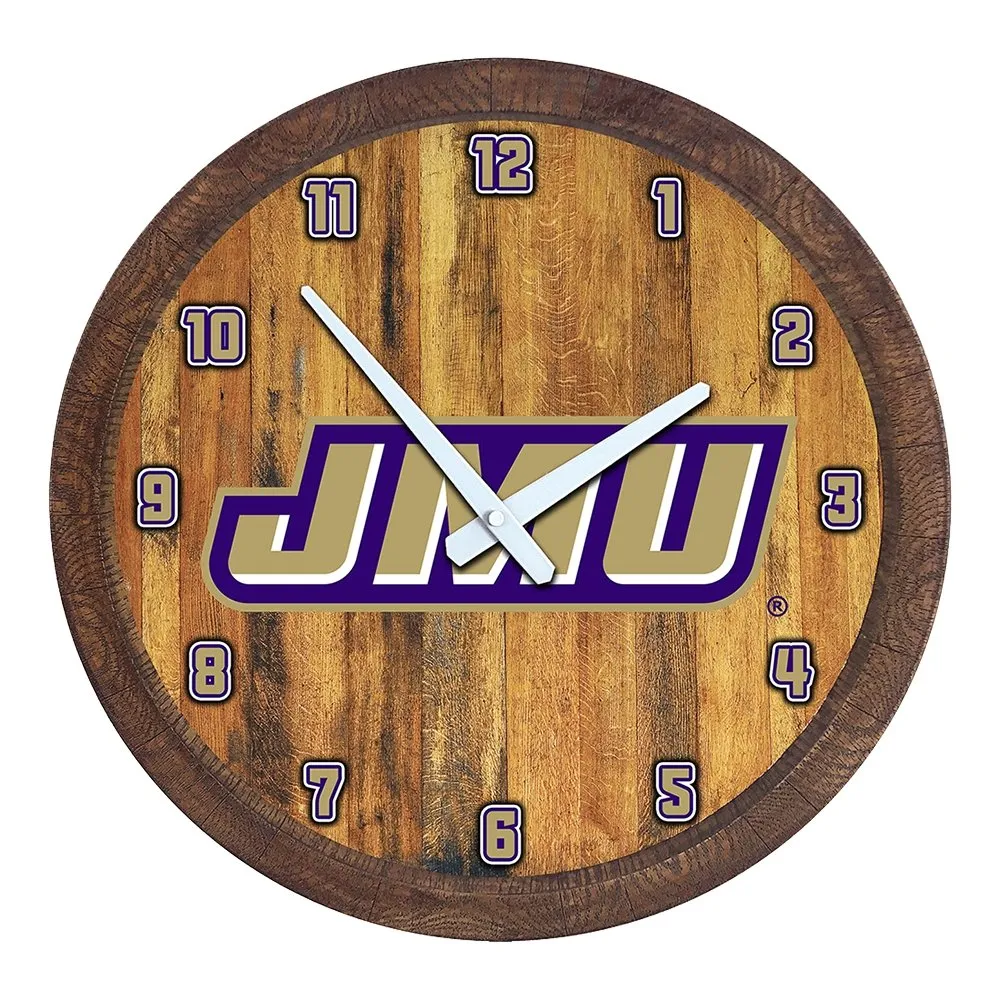 James Madison Dukes: "Faux" Barrel Top Wall Clock
