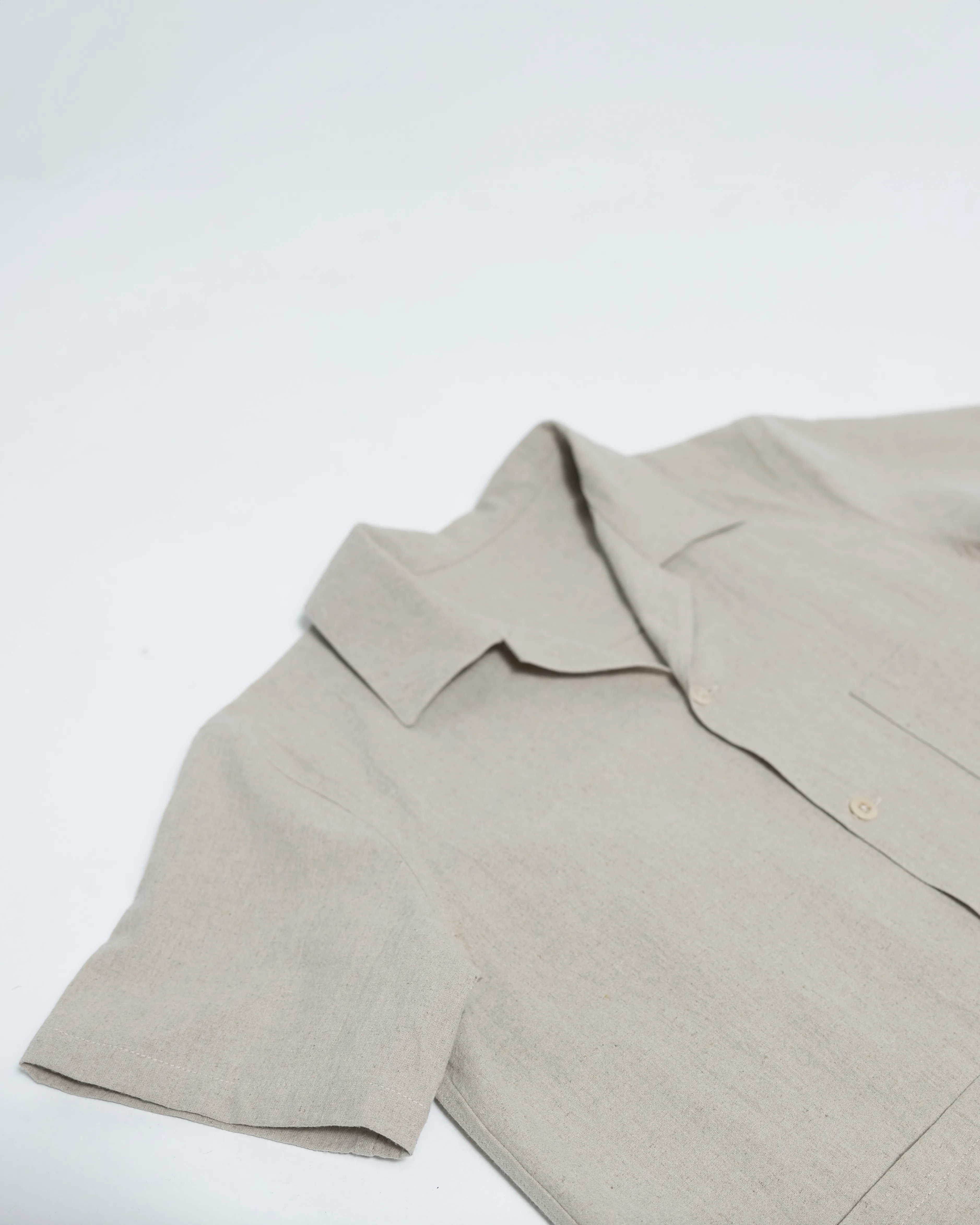 James SS Shirt - Natural Linen / Cotton