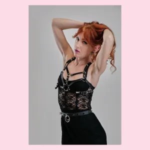 Jasemine vegan or leather harness