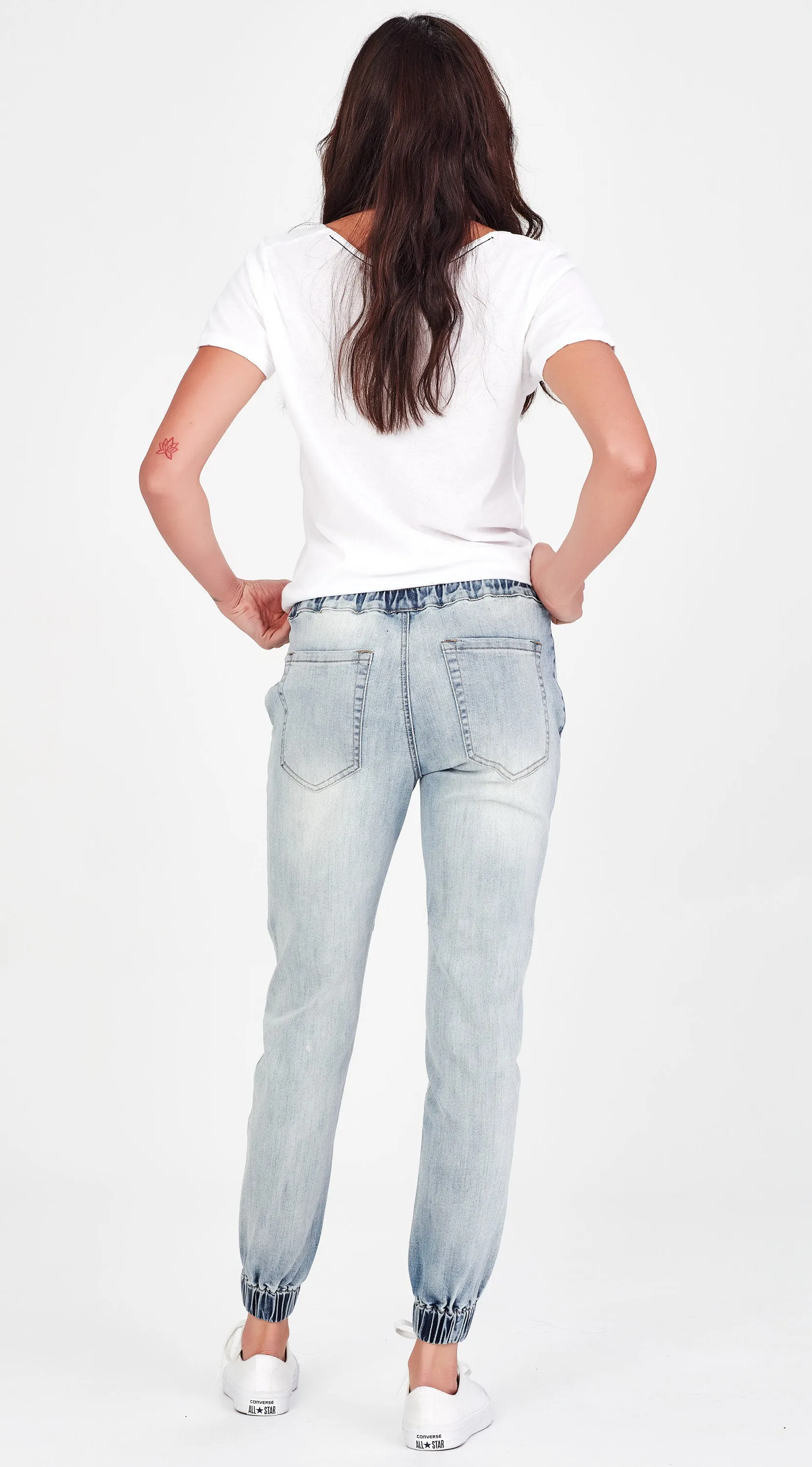JAZMIN | Pale Blue Jogger Jean
