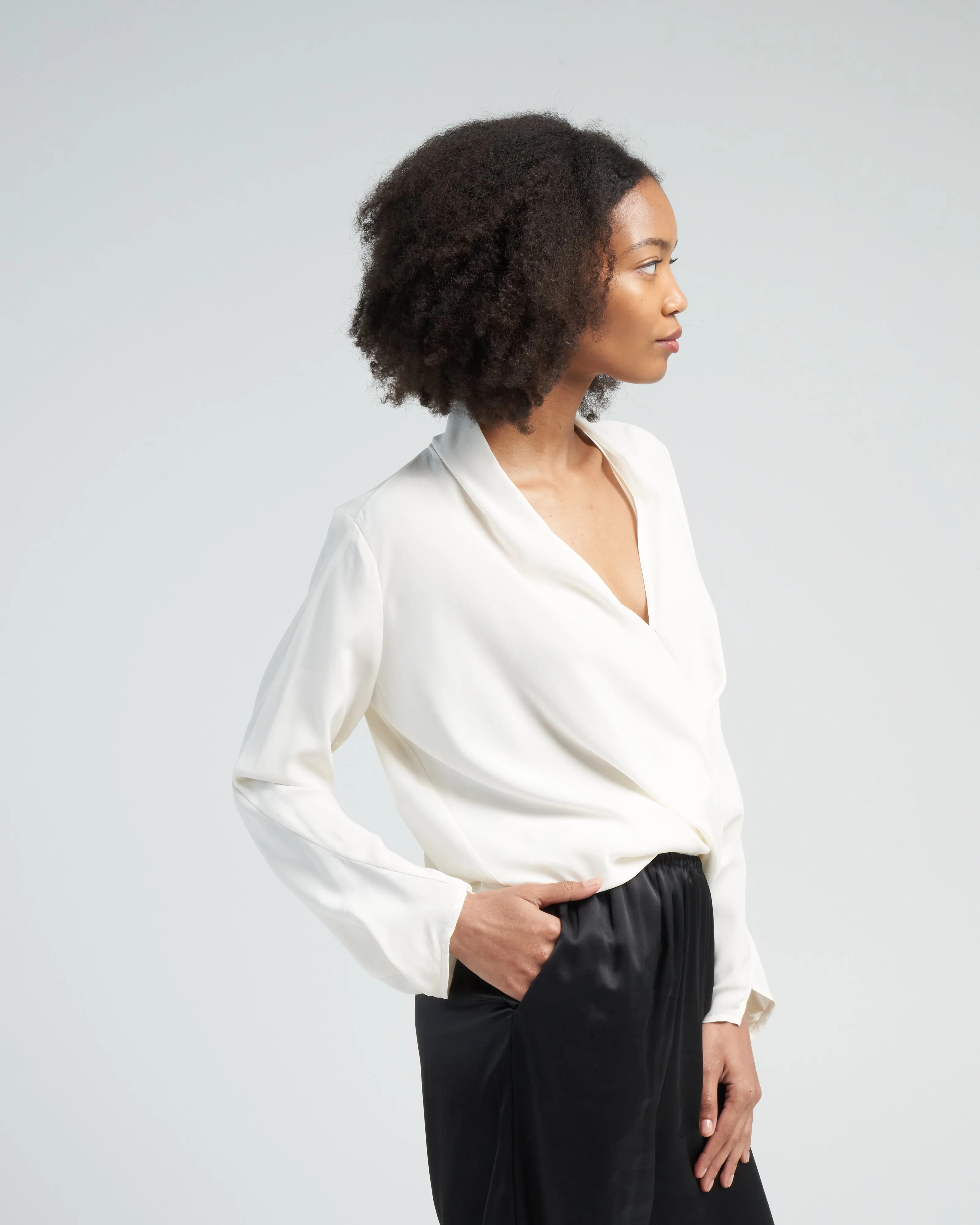 jazmin shirt - white pepper
