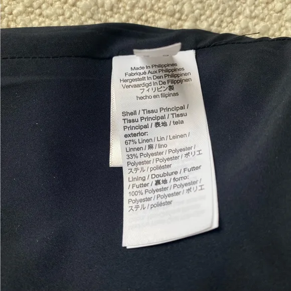 J.Crew button-front skirt in stretch linen 00