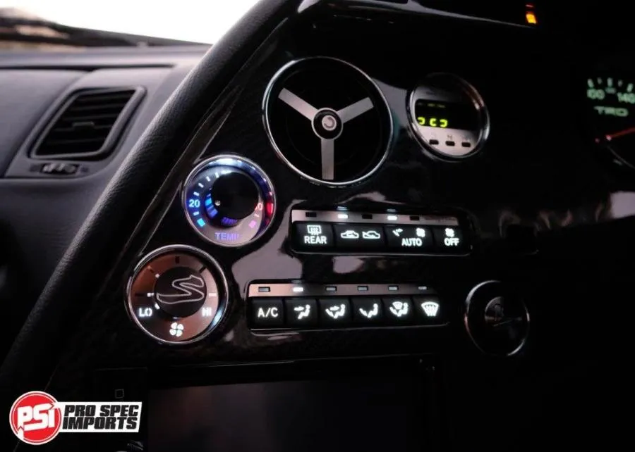 JDM S1 Supra Interior - Brushed Stainless Billet HVAC Deluxe 10pc Combo