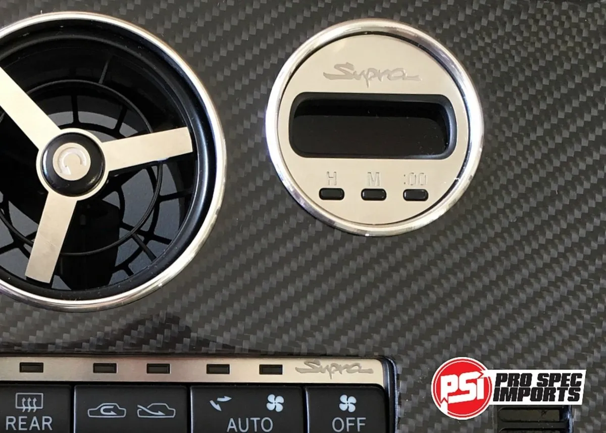 JDM S1 Supra Interior - Brushed Stainless Billet HVAC Deluxe 10pc Combo